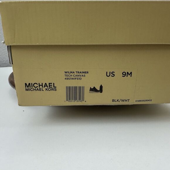 Michael Kors Wilma Trainer Tech Canvas Black Women’s 9M‎ Casual Holiday Gift Box - Picture 10 of 10